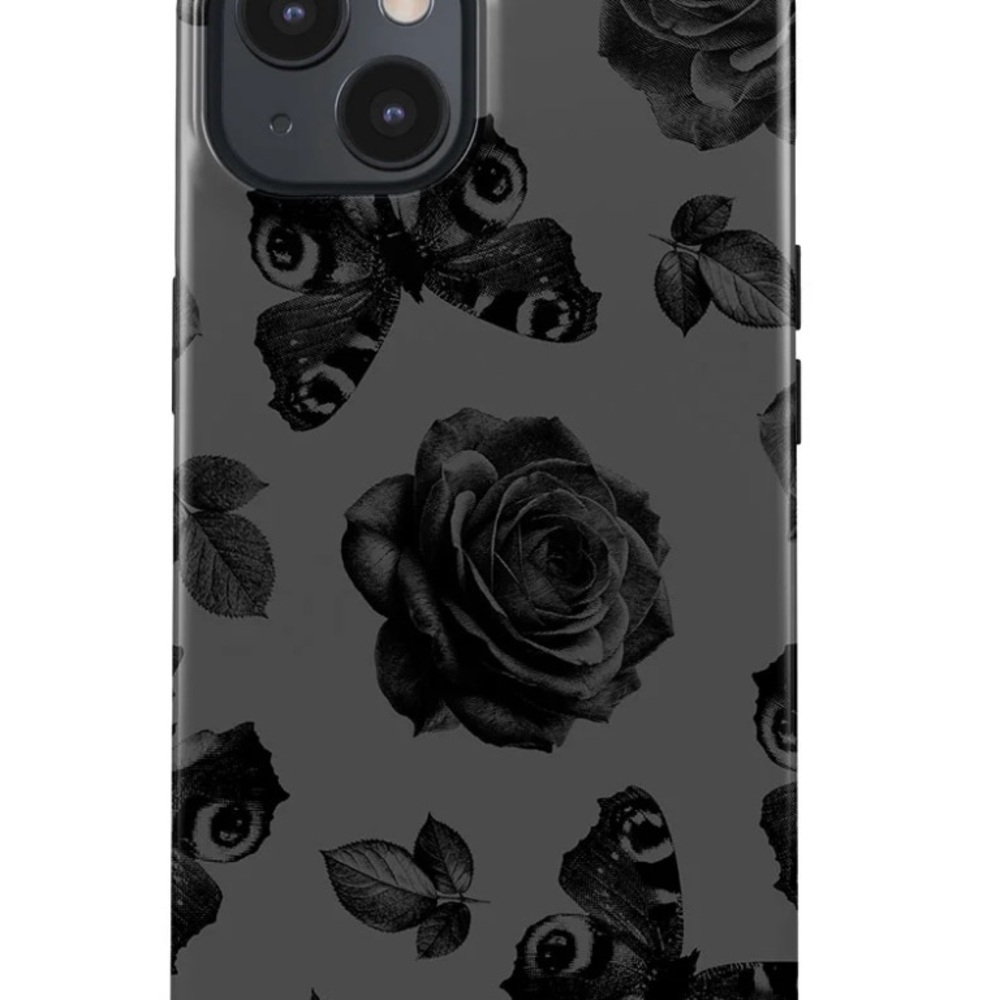 Black Floral iPhone 14 Case